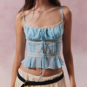 Kimchi Blue White Lace Bustier Cami Top
